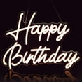 thumbnail image 1 of Letrero de neón de feliz cumpleaños, letrero de neón de feliz cumpleaños para telón de fondo con interruptor regulable, letrero de feliz cumpleaños para decoración de fiesta de cumpleaños (b, 1 of 5