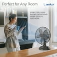 thumbnail image 5 of Lasko 12" 3-Speed Oscillating Classic Metal Table Fan, Bronze R12210, 5 of 13