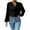 Black, variant on XFLWAM Cowl Neck Ruched Tops for Women Elegant Satin Silky Draped Shirts Long Sleeve Solid Color Business Work Blouses Yellow S