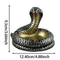 thumbnail image 3 of Xihbxyly Cenicero de Resina con Forma de Serpiente, Diseño Intrincado de Cobra, Material de Resina Duradero, Decoración Única para El Hogar, Decoración de Escritorio y Mesa de Centro, Regalo Ideal pa, 3 of 7