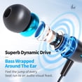 thumbnail image 5 of Earphones Kirababy, paquete de 3 auriculares intraurales con micrófono para iOS/Android, 5 of 5