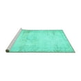 thumbnail image 2 of Ahgly Company Machine Washable Indoor Rectangle Persian Turquoise Blue Traditional Area Rugs, 7' x 10', 2 of 4