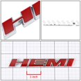 thumbnail image 2 of Metal Emblem Decal Logo Trim Badge "HEMI" (Red), 2 of 2