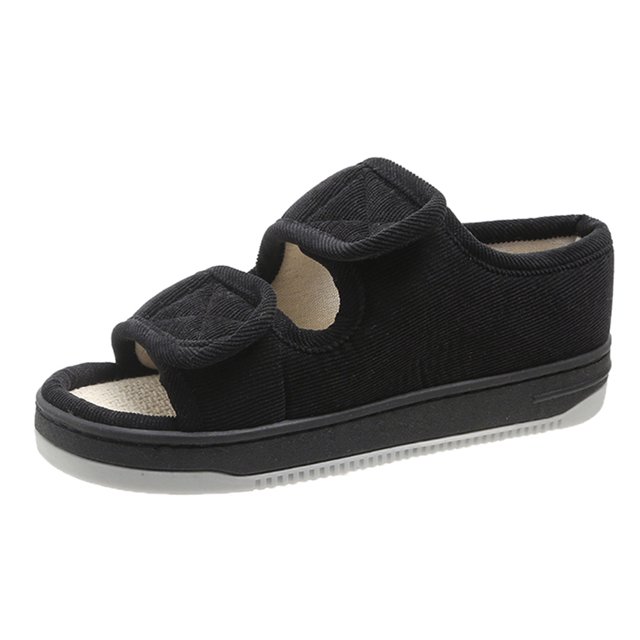 Sandalias diabéticas zapatos diabéticos ajustables para mujeres y hombres (38-39)