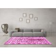 thumbnail image 3 of Ahgly Company Indoor Rectangle Abstract Pink Contemporary Area Rugs, 6' x 9', 3 of 4