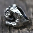 thumbnail image 5 of Punk Ring Cool Skull Hand Jewelry German Iron Cross Rings for Men (8), 5 of 6