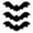 A, variant on Moocorvic Black Scary Bats For Halloween Yard Decoration Party Supplies Decorative Scary