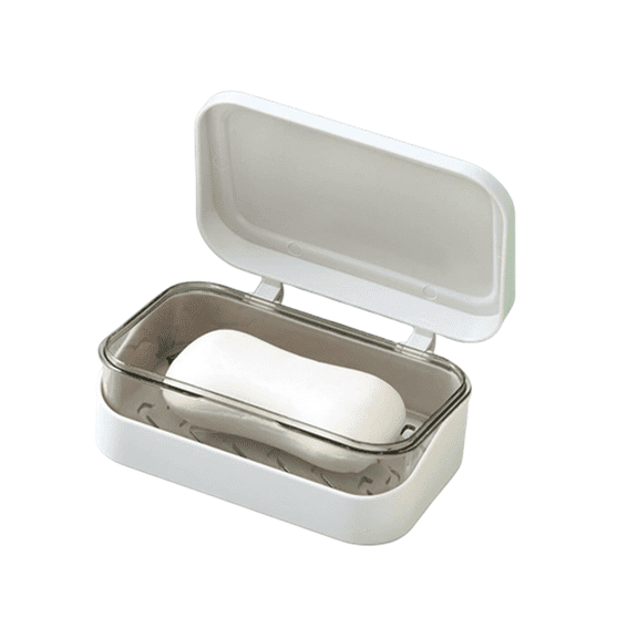 Bxaolu Travel Soap Dish with Lid - Draining Soap Bar Holder - Travel Soap Container - Portable Soap Case for Traveling, Camping, Outdoor, Gym, Bathroom,Travel Essentials