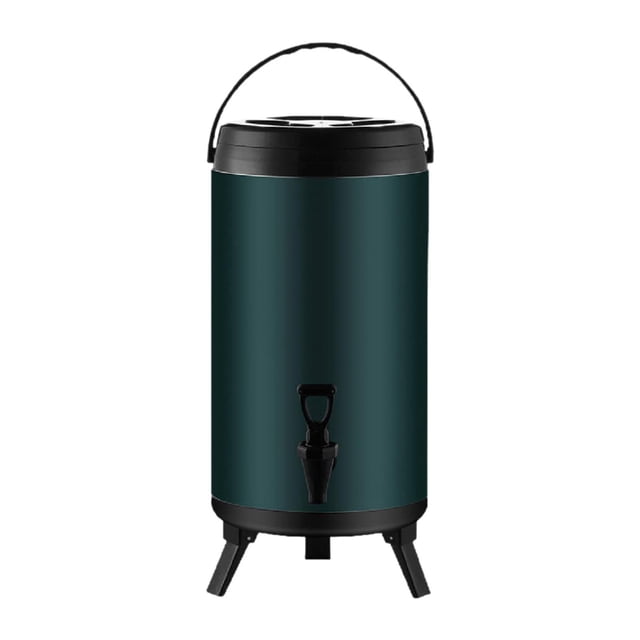Barril aislado de acero inoxidable con grifo para mantener caliente el té. Uso doméstico. 10L
