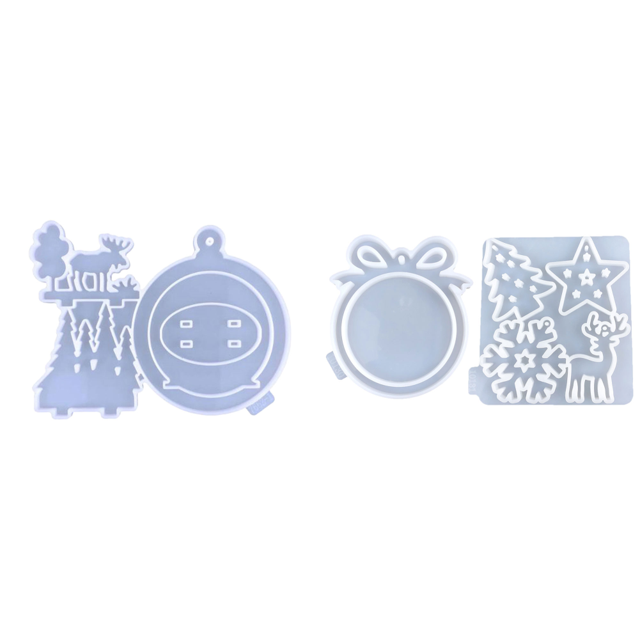 Molde Silicona para en Navidad Yeso 3D (A)