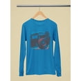 thumbnail image 2 of Vintage Camera Graphic Tee Long Sleeve Women's, 2 of 4