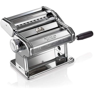 Marcato Atlas 180 Machine with Pasta Cutter, Hand Crank, and