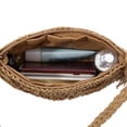 thumbnail image 3 of Nuevo bolso cruzado con borla cuerda papel monedero para bolso hombro bolso cruzado bolso mujer (caqui) -- (sin etiqueta), 3 of 6