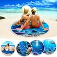 thumbnail image 1 of Xihbxyly Toalla de Playa Redonda de Microfibra, Superligera y Resistente a La Arena, Colorida Manta de Playa, Multiusos para Viajes, Natación, Picnic y Yoga, Tamaño de 60 Pulgadas., 1 of 7