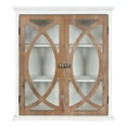 thumbnail image 7 of Kate and Laurel Quinlan Rustic Cabinet, 24" x 8" x 28", White and Rustic Wood, 7 of 7