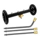thumbnail image 1 of Limpiador de tren de aterrizaje de hidrolavadora de 16 pulgadas, accesorios de conector rápido de 1/4 con 3 varillas de extensión para lavador de tren negro, 1 of 8