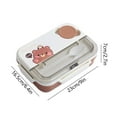 thumbnail image 3 of sruoe Bento Box, Lunch Boxes for Adults, bento box lunch, Portable Leakproof Heated Bento Container, Microwave Safe Heated Lunch Boxes for Storage Home Office Work Study, Plastic, 3 of 6