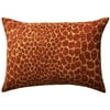 Home Trends Chenille Giraffe Oblong Rust With Gold