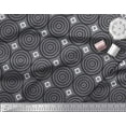 thumbnail image 2 of Soimoi Polyester Crepe Fabric Diamond & Circle Block Printed Craft Fabric by The Yard 42 Inch Wide, 2 of 2