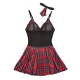 thumbnail image 2 of uublik Soft Lingerie Set for Women Valentine's Day Sleepwear Chemise Dress Lace Nighty Nightgowns Black XL, 2 of 5