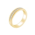 thumbnail image 2 of AFFY Father's Day Gift 1/2 Carat Round White Natural Diamond Men's Engagement Anniversary Band Ring In 14k Solid Yellow Gold (0.50Cttw) Ring Size-13, 2 of 2