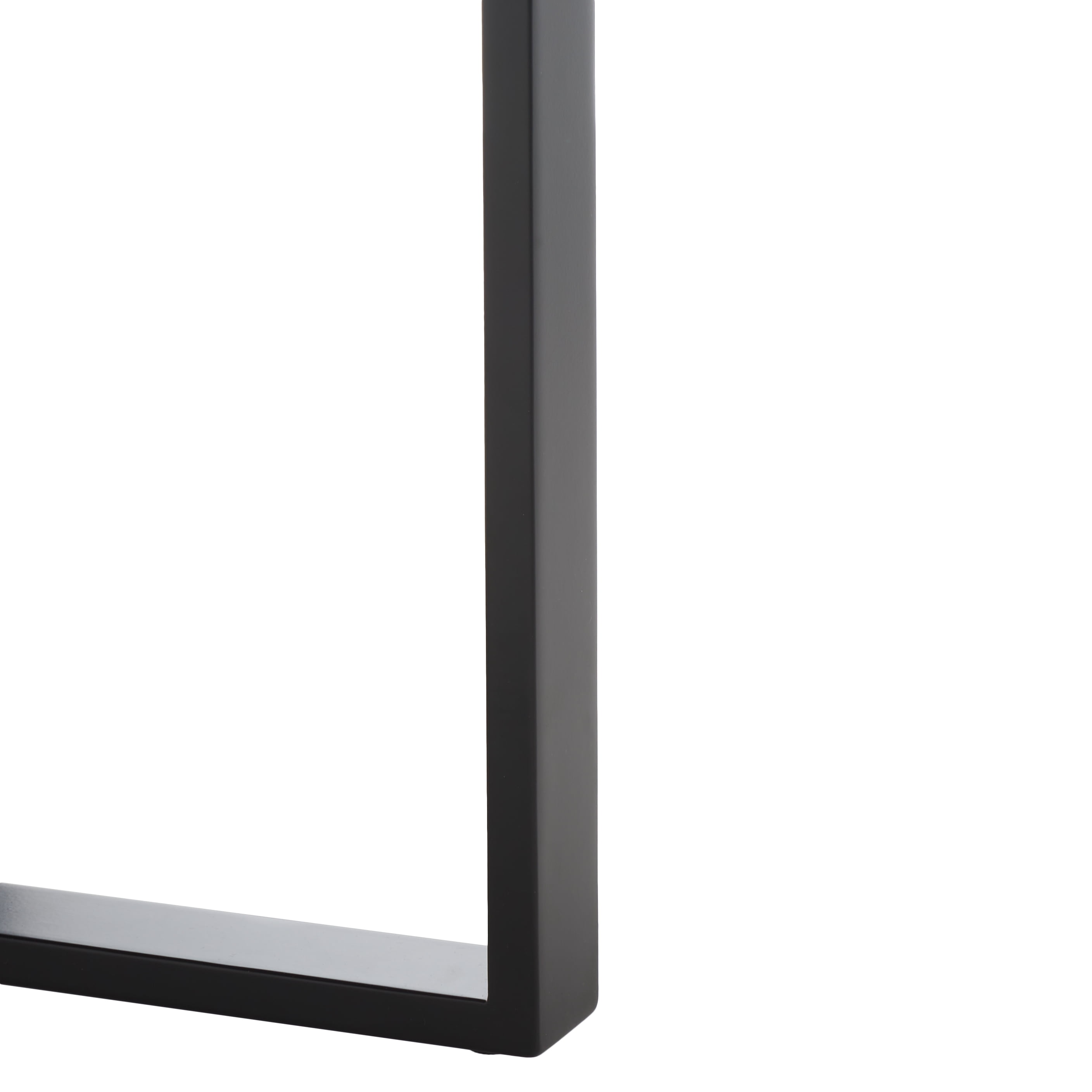 SAFAVIEH Navya Round Coffee Table, Light Grey Top/Black Legs