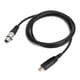 thumbnail image 4 of Cable de micrófono USB a XLR hembra controlador libre cable de micrófono de bajo ruido con luz LED sonido Plug and Play cable de micrófono duradero, 4 of 8