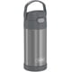 thumbnail image 2 of Botella de pajita de acero inoxidable aislada al vacío de 12 onzas THERMOS FUNTAINER para niños gris, 2 of 3