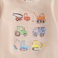 thumbnail image 5 of NOLDARES Toddler Baby Boy Clothes Fall Winter Fleece Outfits Letter Print Sweatshirt & Jogger Pants Set Size:2-3 Y,Light Yellow, 5 of 7