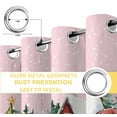 thumbnail image 4 of Fsddascl Pink Christmas Gnomes Blackout Curtains for Bedroom/Living Room, Thermal Insulated Kitchen Curtains, Xmas Winter Forest Pine Tree Grommet Darkening Window Treatment Drapes 52"x63"x2, 4 of 6