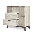 thumbnail image 5 of GVN White Accent Cabinet, Faux Wood Strength, Resistant to Moisture, Ideal for Entryway/Bedroom, 5 of 12