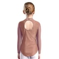 thumbnail image 2 of TiaoBug Girls' Gymnastics Bodysuit Acrobatics Ballet Unitard Tumbling Sports Dance Workout Wear Dusty Pink 6, 2 of 7