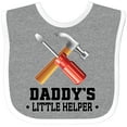 thumbnail image 3 of Inktastic Daddy Little Helper Tools Boys Baby Bib, 3 of 4