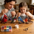 thumbnail image 4 of Bomd Tiny 3D Beaded Animal DIY Kit, 4-Piece Handmade Beading Craft Set for Beginners, Adorable Mini Bead Art Works As Lovely Desk Ornament And Sweet Present, (Backyard Birds)B, 4 of 9