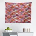 thumbnail image 1 of Colorful Tapestry, Various Skewed Square Nomadic Rug Looking Seamless Pattern, Fabric Wall Hanging Decor for Bedroom Living Room Dorm, 2 Sizes, Multicolor, by Ambesonne, 1 of 1