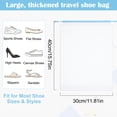 thumbnail image 2 of Topekada 18 Pack Shoe Bags for Travel, 15.7" x 11.8" Clear Shoe Storage Bags, Waterproof Dust-Proof Drawstring Travel Shoe Bags for Packing Travel Essentials Men Women, 2 of 7