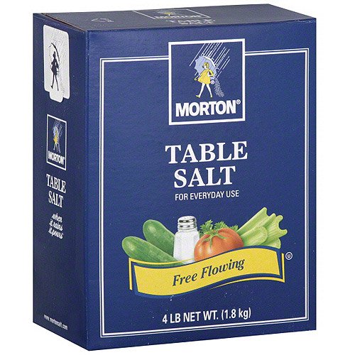 Morton Table Salt, 4 lb (Pack of 9)