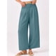 thumbnail image 2 of Pantalones Palazzo ANRABESS para mujer, pierna ancha, cintura alta, talla L, 2 of 6