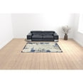 thumbnail image 6 of 7' X 10' Blue And Grey Floral Stain Resistant Non Skid Area Rug, 6 of 6