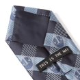 thumbnail image 7 of Star Wars Mando Helmet Check Blue Mens Tie, 7 of 7