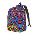 thumbnail image 1 of Fotbe Vintage Audio Cassettes Mochila de Lona con Estampado, Mochila Duradera, Mochila Versátil de Alta Calidad, Mochila Compacta Vintage-Medium, 1 of 5