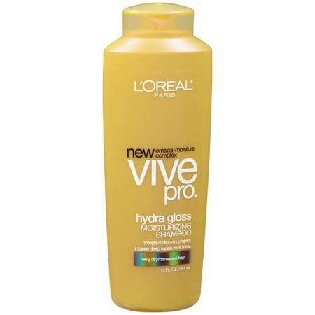 L'Oreal Paris Vive Pro Hydra Gloss Shampoo, Very Dry/Damaged Hair, 13-Fluid Ounce (Pack of 2)