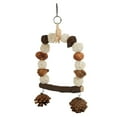 thumbnail image 4 of Parrots Swing Toys, Wooden Pet Bird Swing Rattan Balls Easy To Install Pine Cones  For Parakeet S, 4 of 8