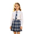 thumbnail image 3 of WOYY Plaid Pleated School Skirt for Girls Preppy Uniform Skirt with Built-In Shorts, Sizes 9-18, 3 of 3