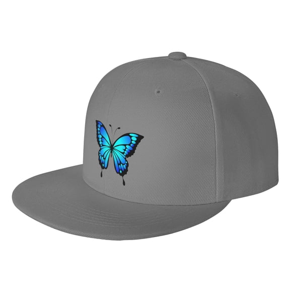 Baseball Caps Gorgeous Butterfly Printing Dad Hat Sport Hats for Men,Women Teen Graphic,Cool,Fashion,Trendy,Casual} Adjustable for Snapbacks Gray One Size