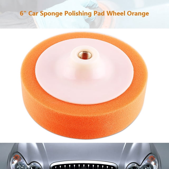 Rueda de almohadilla de pulido ANGGREK Esponja 1 pieza 6 15 cm Naranja