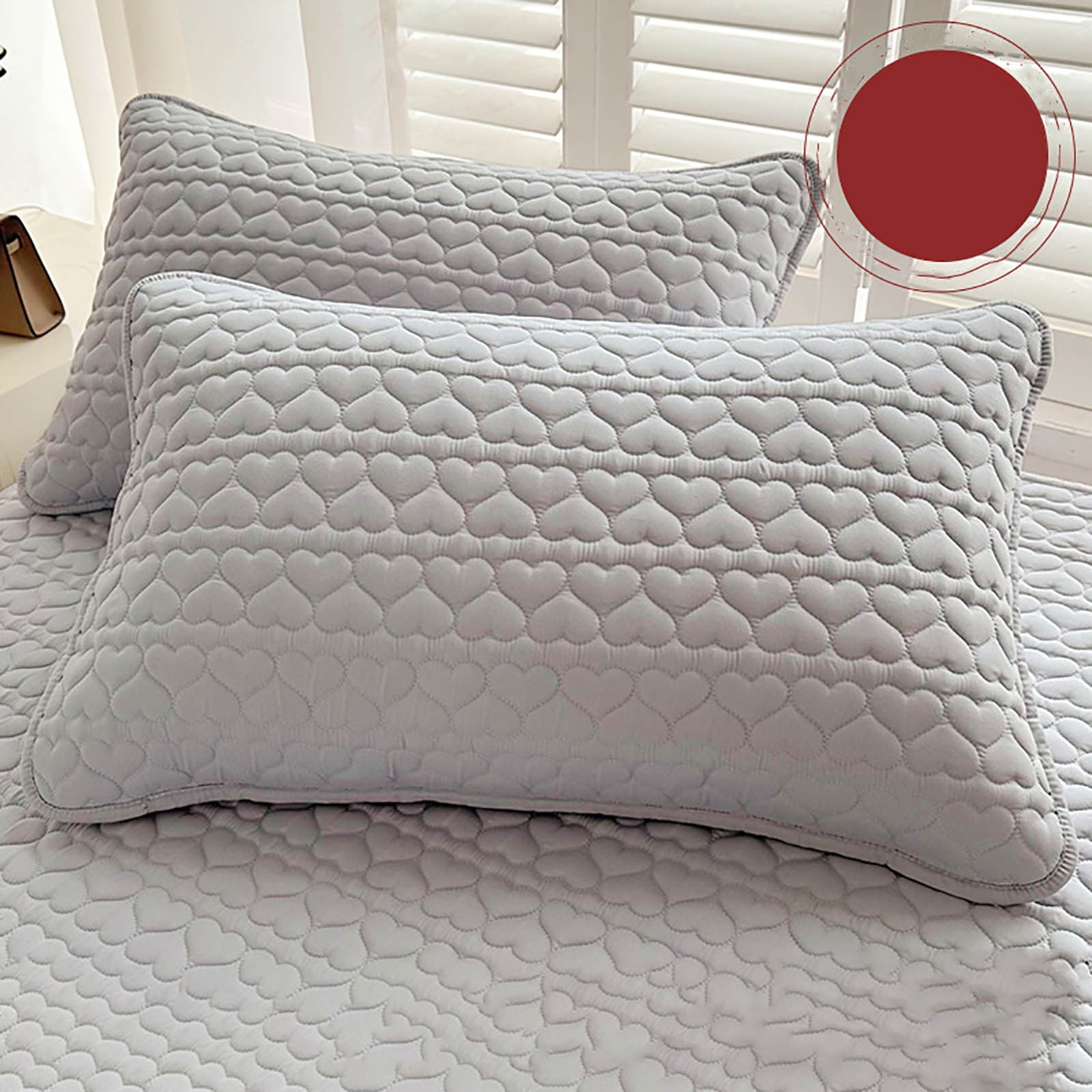 Fiudx Oil & Waterproof Pillowcase 19X29 Inch | Thickened Polyester Single Pillow Cover | Stain-Resistant, Washable & Breathable | Home & Hotel Bedding Accessory