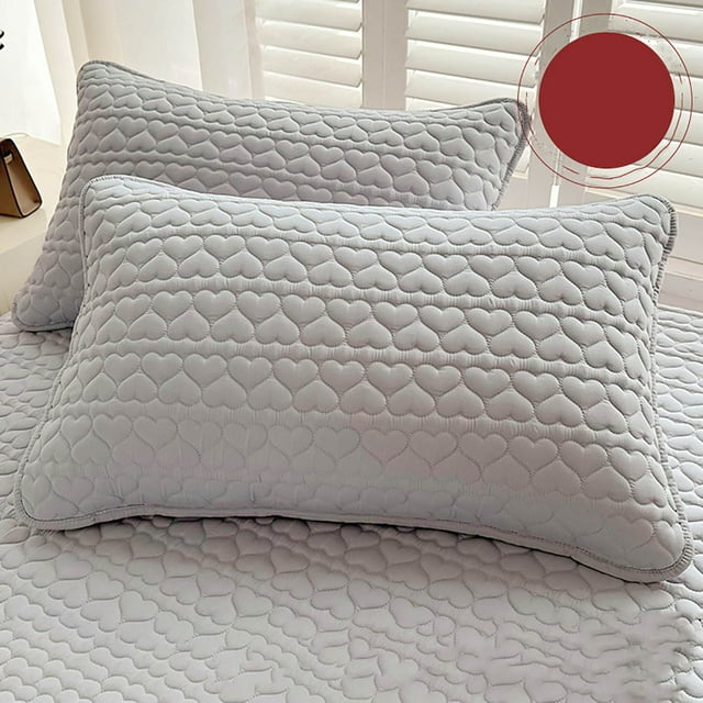 Euaioeiu Protège-Oreiller Imperméable, Housse d'Oreiller Hypoallergénique Résistante à la Transpiration pour Peau Sensible, Tissu Polyester Épais Résistant à l'Huile Doux et Respirant, pour Chambre Hôtel Voyage Maison