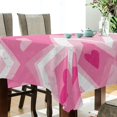 thumbnail image 5 of Yayeee Tablecloths 54" x 54" Rectangle Wrinkle Resistant Party Table Cover, Heart Geometric, 5 of 8