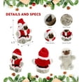 thumbnail image 2 of DolliBu Santa Sloth Stuffed Animal Plush Hand Puppet - Super Soft Wild Animal Dress Up with Red Santa Claus Outfit, Cute Holiday Christmas Gift - 9 Inches, 2 of 6